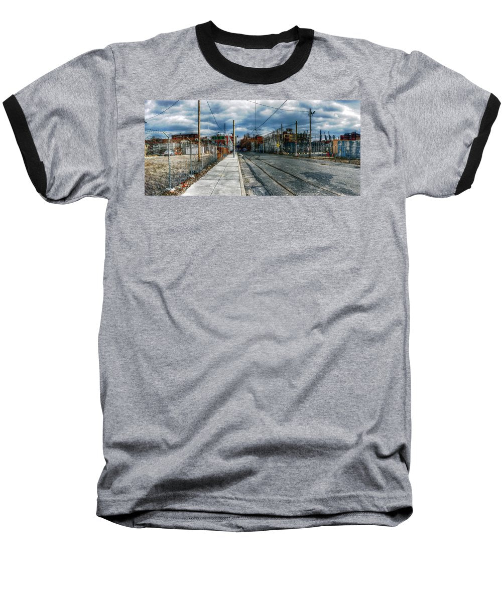 Panorama 2165 1100 Block of Noble Street - Baseball T-Shirt