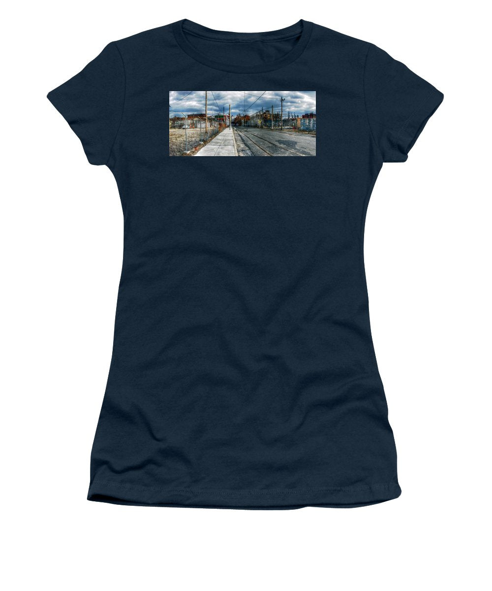 Panorama 2165 1100 Block of Noble Street - Women's T-Shirt