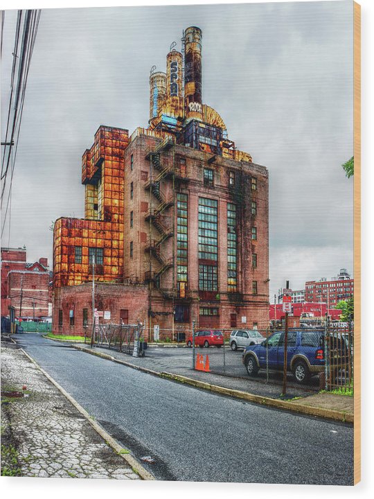 Panorama 2283 Willow Street Steam Plant - Wood Print