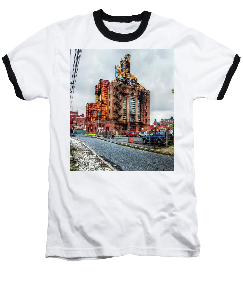 Panorama 2283 Willow Street Steam Plant - Baseball T-Shirt