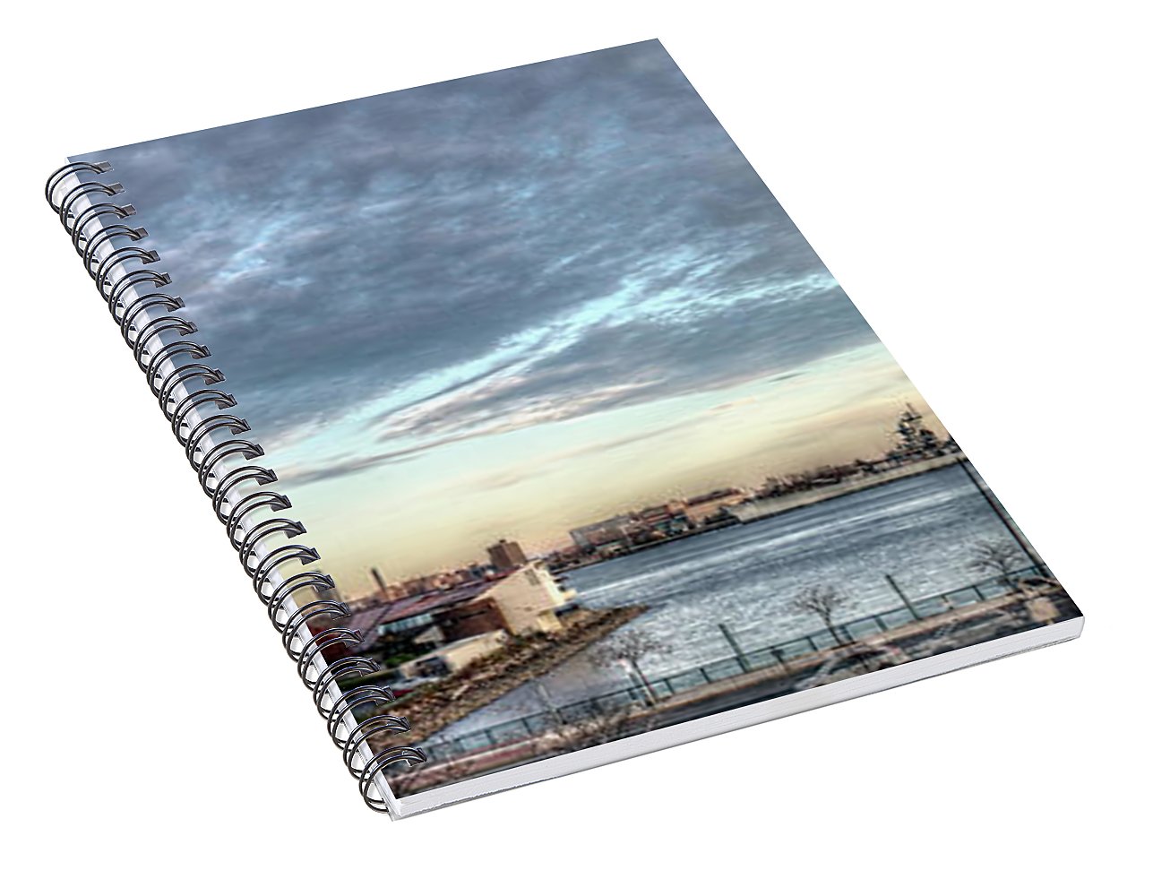 Panorama 2395 Penns Landing - Spiral Notebook