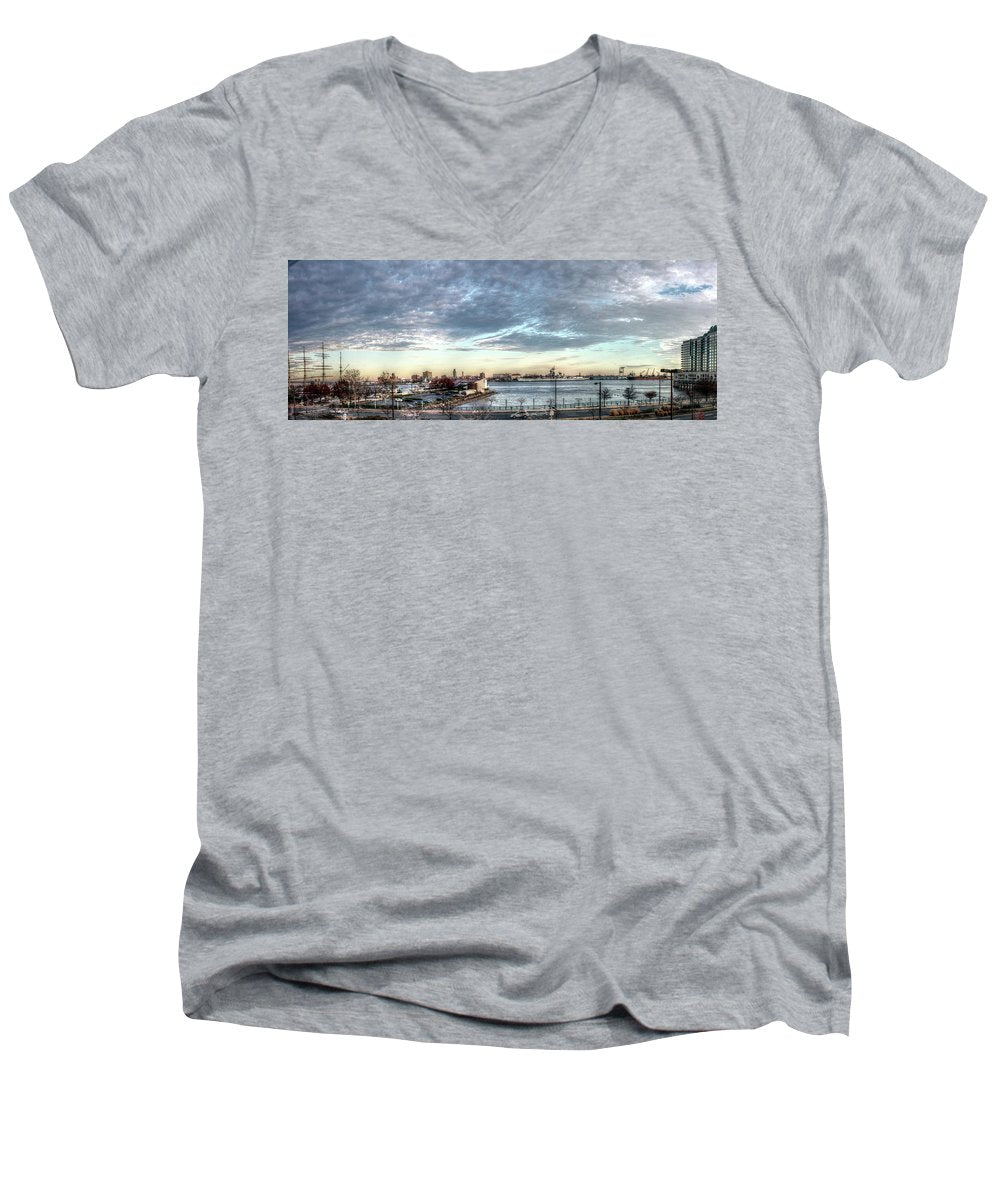 Panorama 2395 Penns Landing - Men's V-Neck T-Shirt
