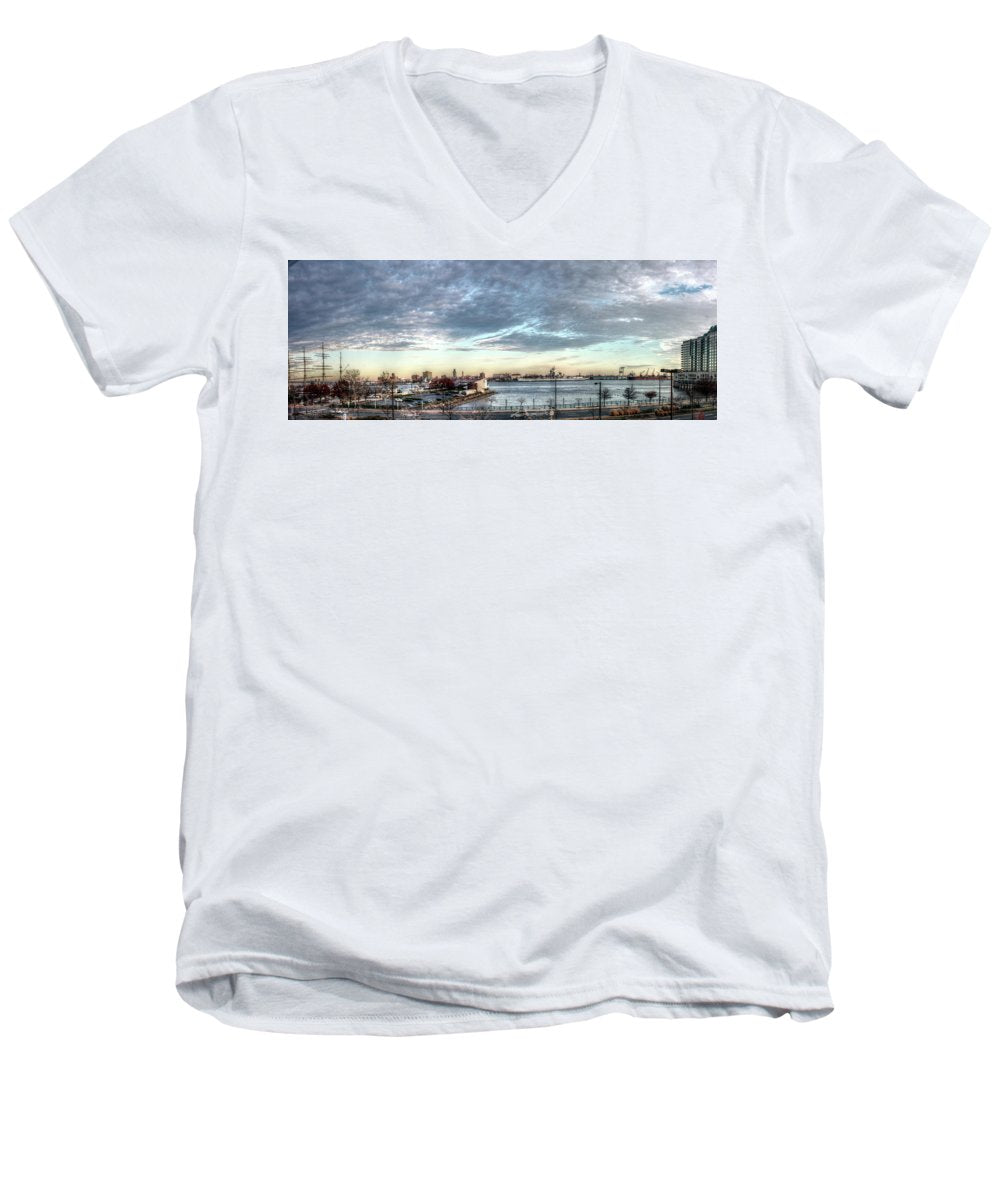 Panorama 2395 Penns Landing - Men's V-Neck T-Shirt