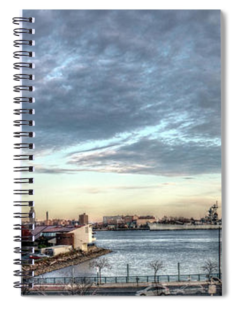 Panorama 2395 Penns Landing - Spiral Notebook