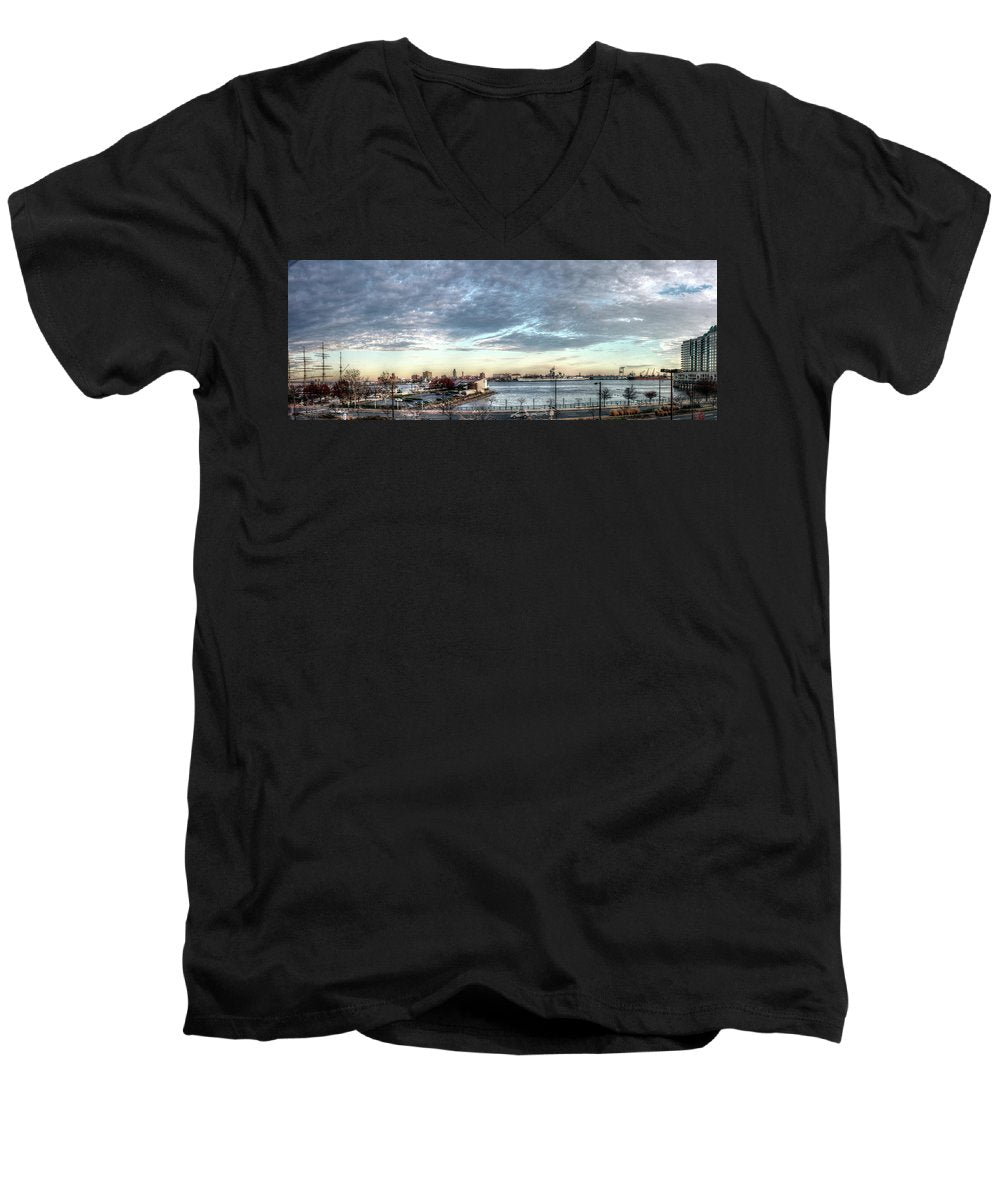 Panorama 2395 Penns Landing - Men's V-Neck T-Shirt