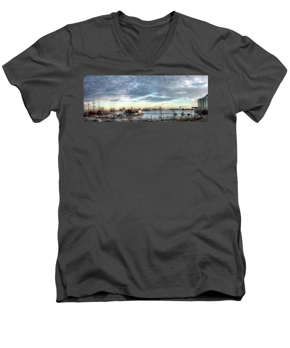 Panorama 2395 Penns Landing - Men's V-Neck T-Shirt