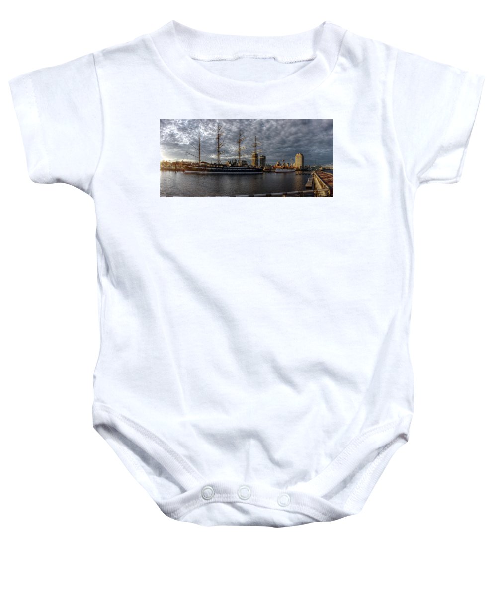 Panorama 2402 Moshulu and Olympia - Baby Onesie