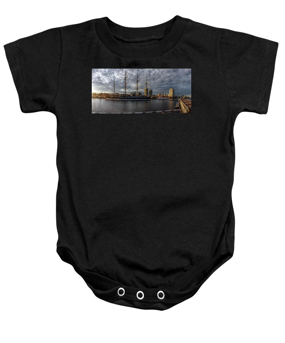 Panorama 2402 Moshulu and Olympia - Baby Onesie