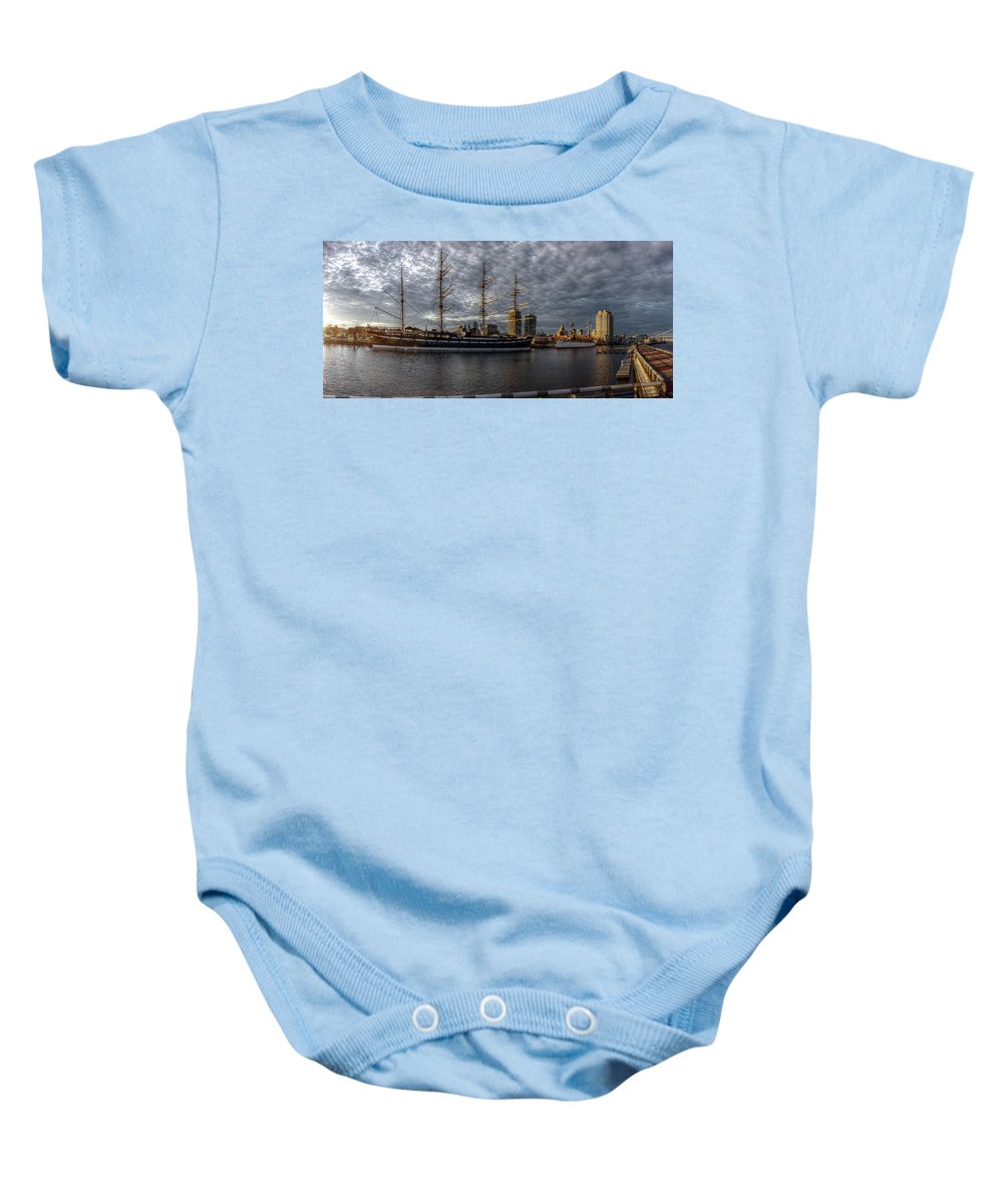 Panorama 2402 Moshulu and Olympia - Baby Onesie