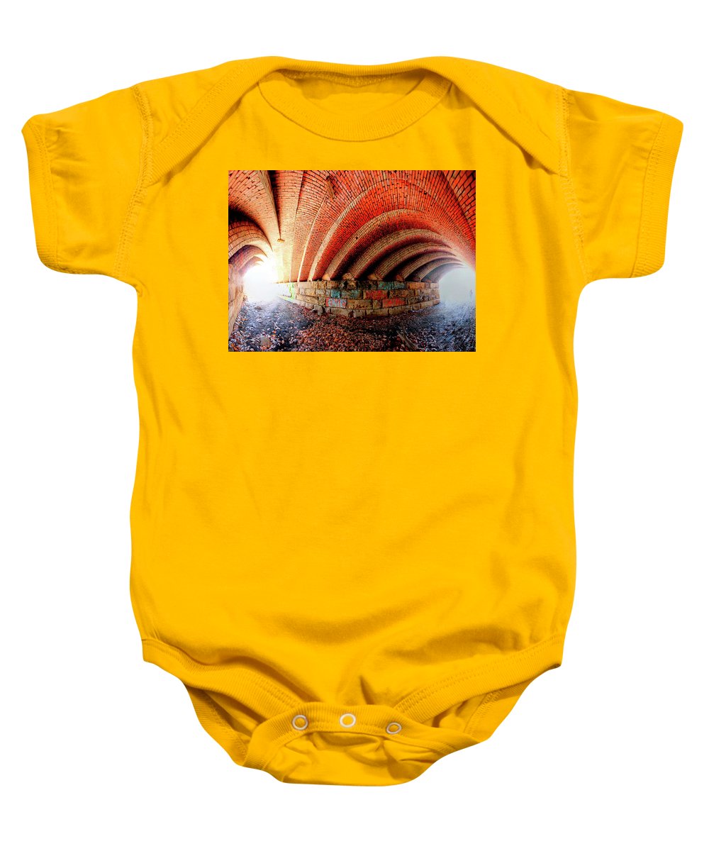 Panorama 2570 Abdondoned Bridge - Baby Onesie