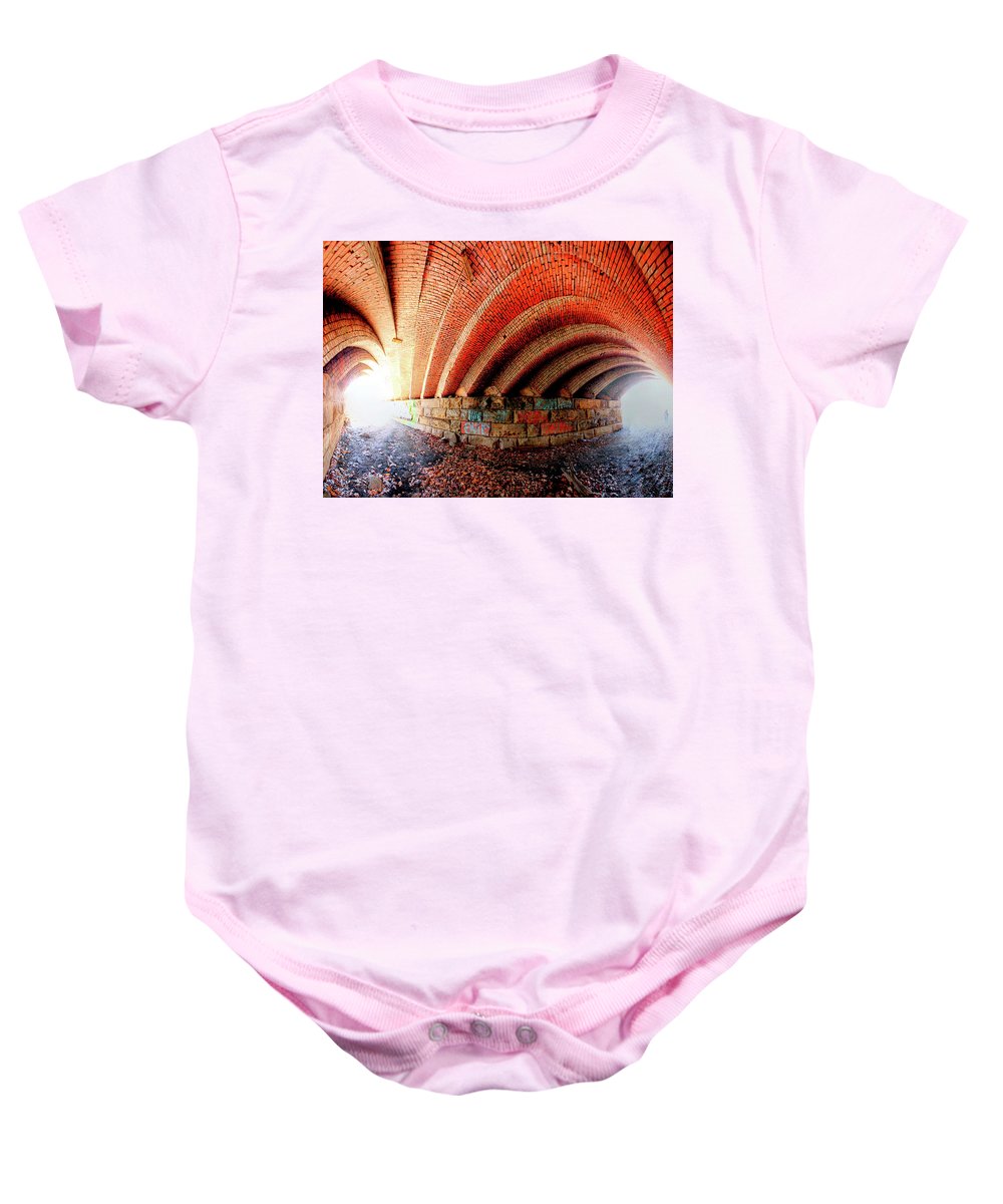 Panorama 2570 Abdondoned Bridge - Baby Onesie