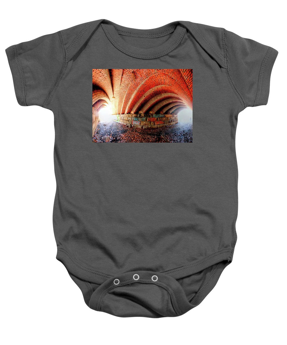 Panorama 2570 Abdondoned Bridge - Baby Onesie
