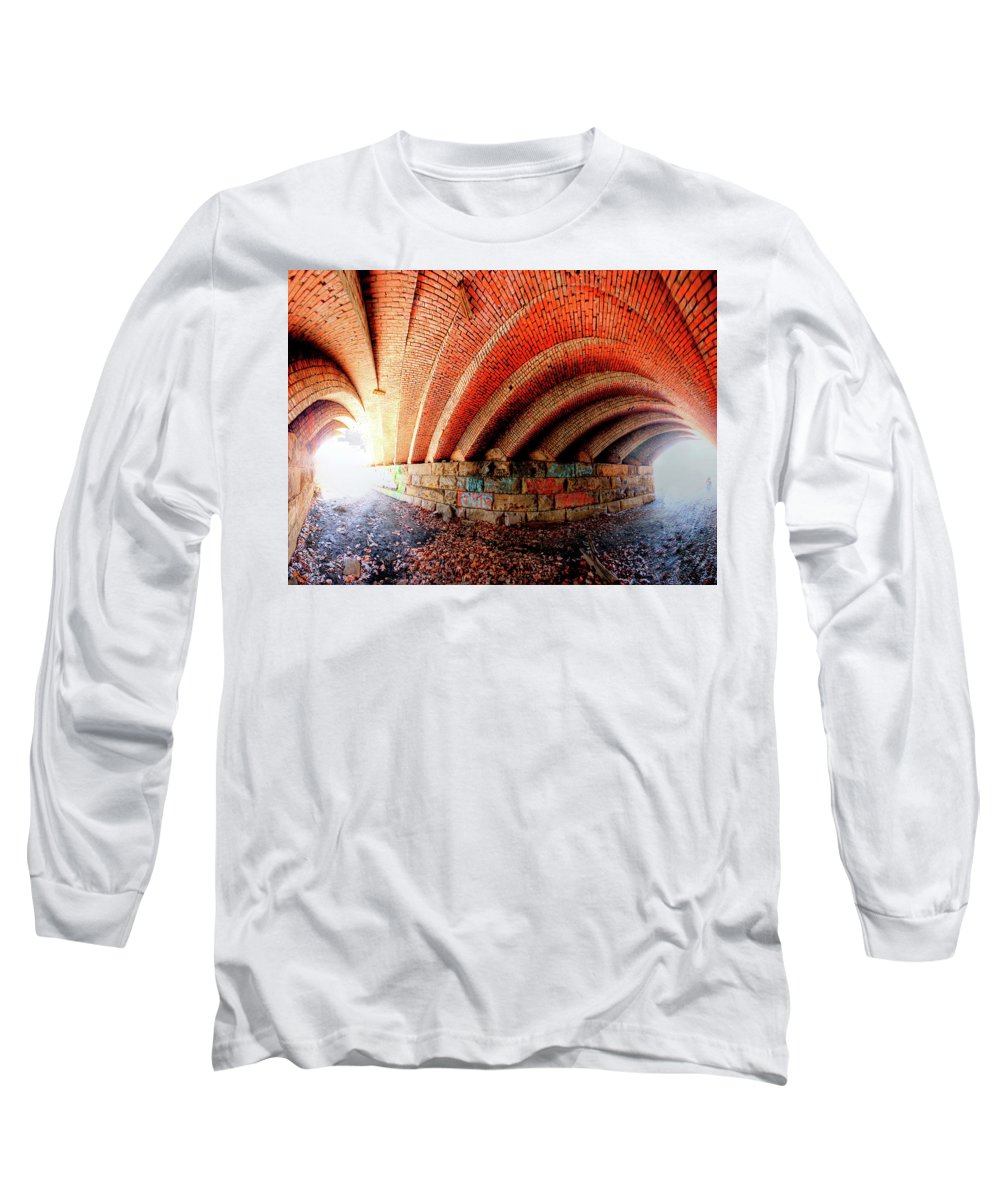 Panorama 2570 Abdondoned Bridge - Long Sleeve T-Shirt