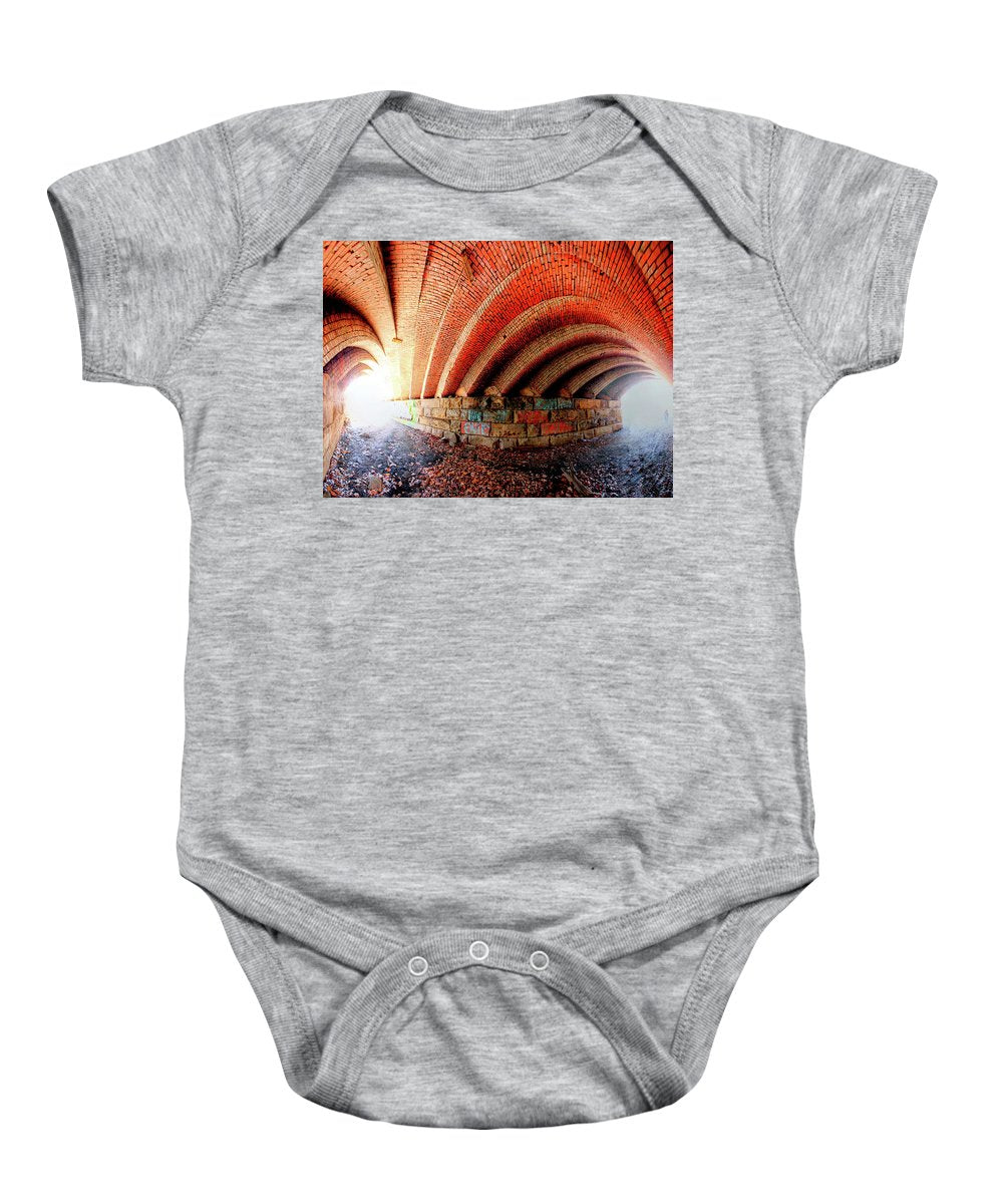Panorama 2570 Abdondoned Bridge - Baby Onesie