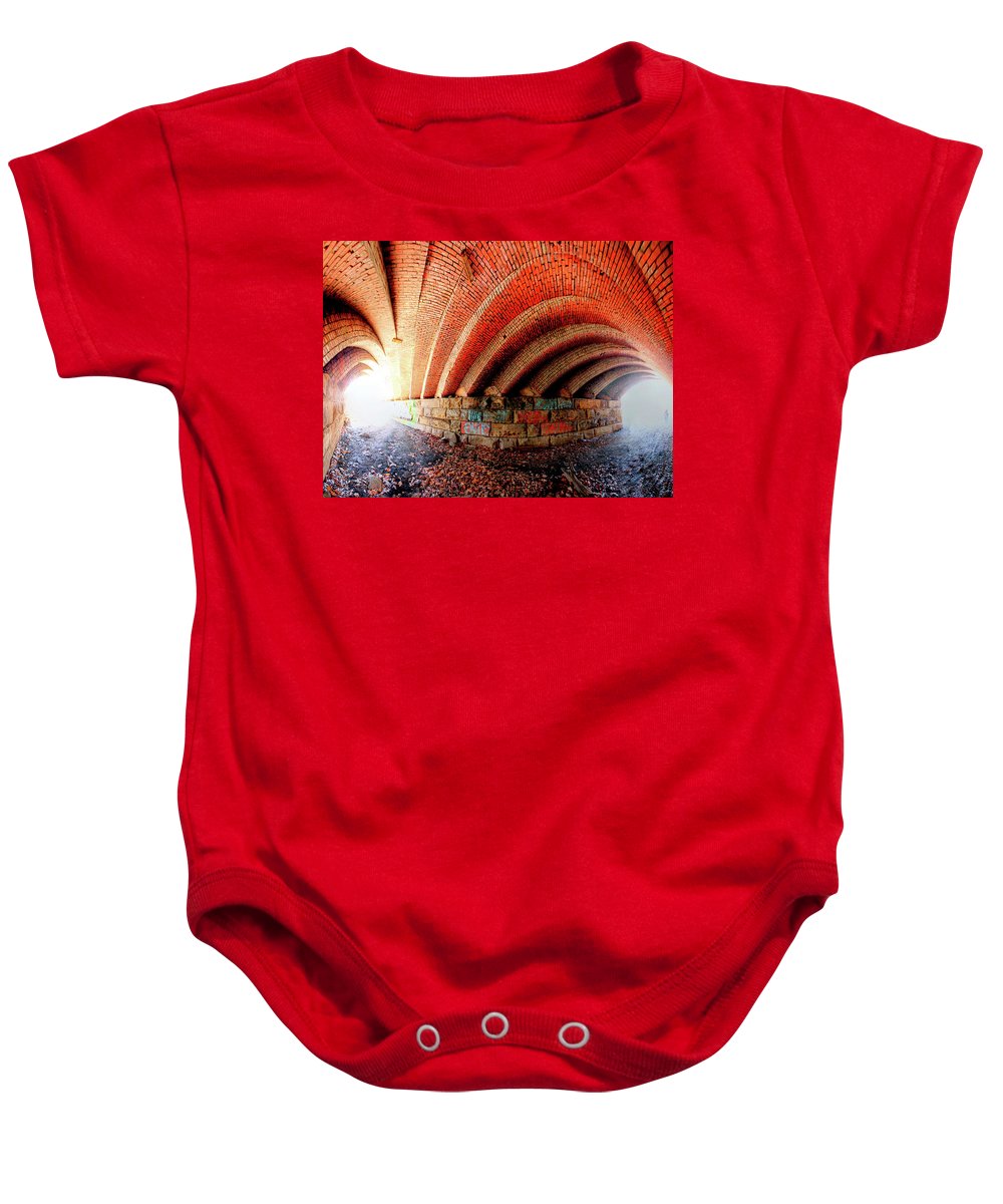 Panorama 2570 Abdondoned Bridge - Baby Onesie
