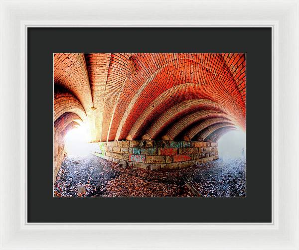 Panorama 2570 Abdondoned Bridge - Framed Print