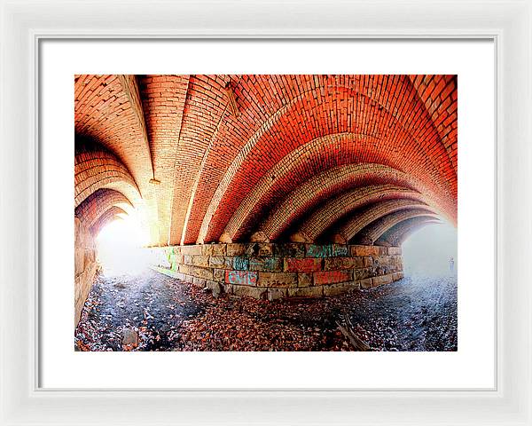 Panorama 2570 Abdondoned Bridge - Framed Print