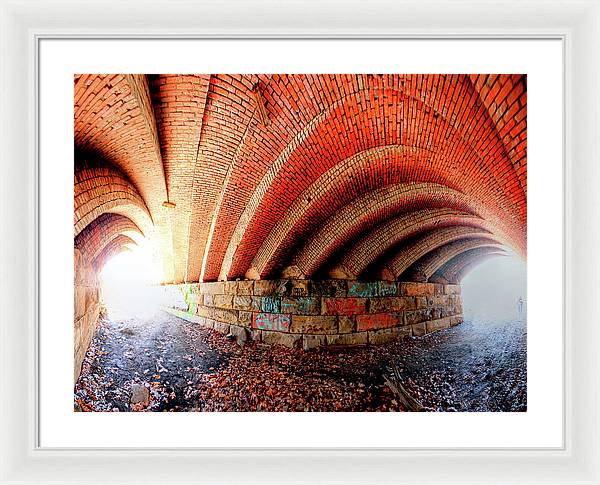 Panorama 2570 Abdondoned Bridge - Framed Print