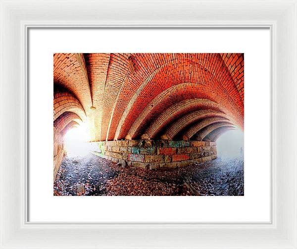 Panorama 2570 Abdondoned Bridge - Framed Print