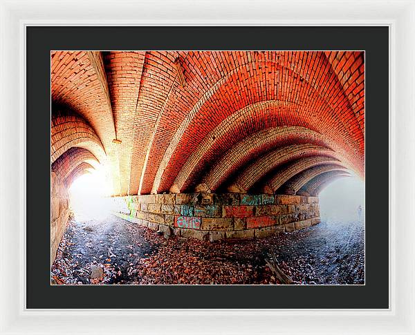 Panorama 2570 Abdondoned Bridge - Framed Print