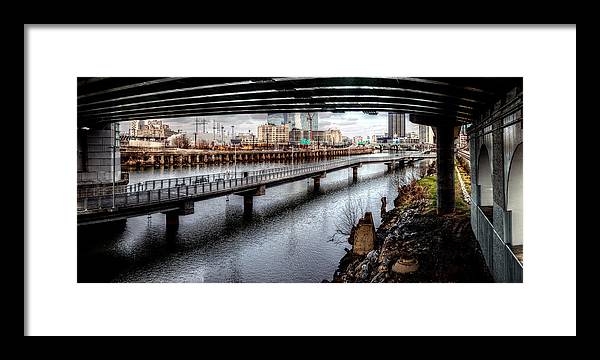 Panorama 2624 Schuylkill Banks - Framed Print