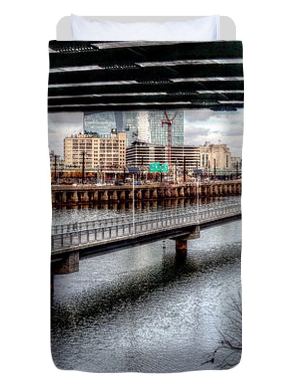 Panorama 2624 Schuylkill Banks - Duvet Cover