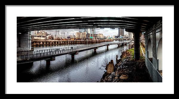 Panorama 2624 Schuylkill Banks - Framed Print