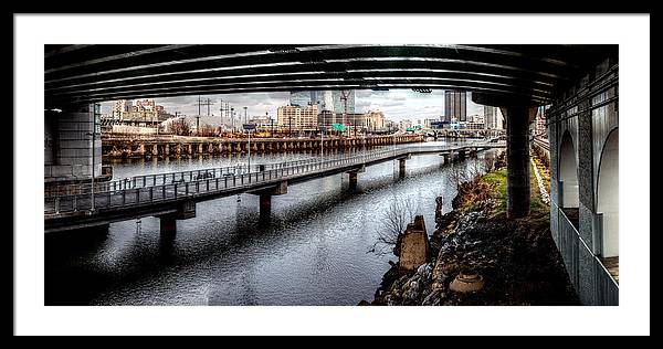 Panorama 2624 Schuylkill Banks - Framed Print