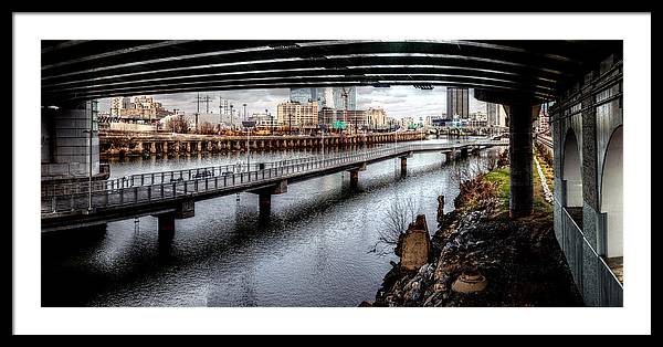 Panorama 2624 Schuylkill Banks - Framed Print
