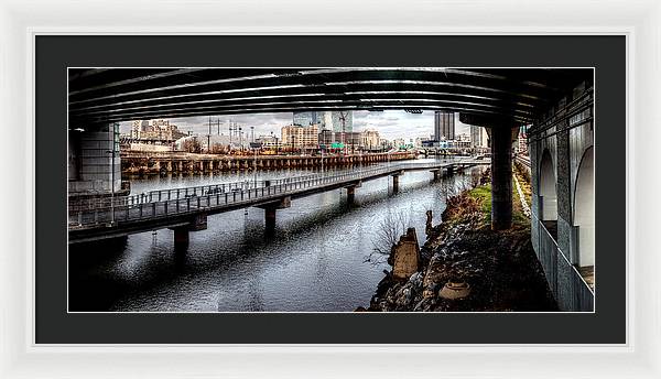 Panorama 2624 Schuylkill Banks - Framed Print