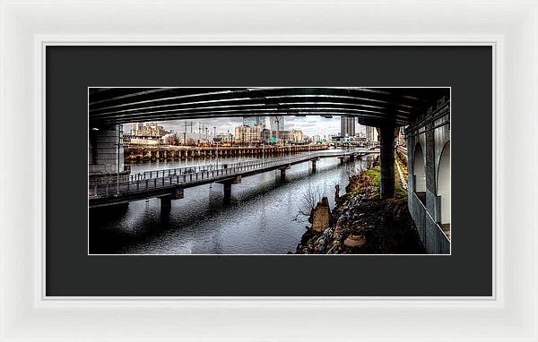 Panorama 2624 Schuylkill Banks - Framed Print