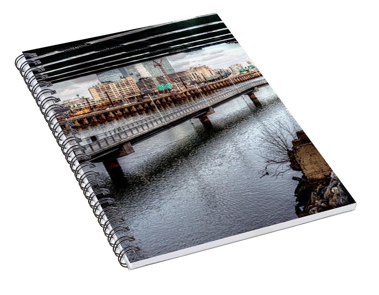 Panorama 2624 Schuylkill Banks - Spiral Notebook
