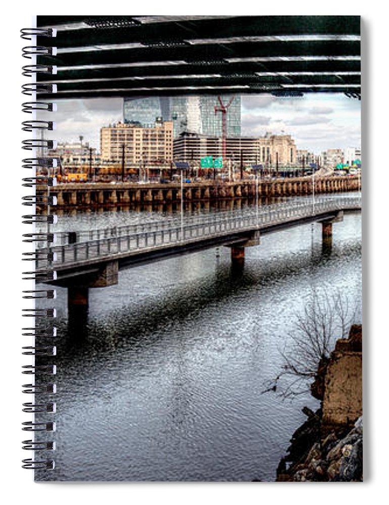 Panorama 2624 Schuylkill Banks - Spiral Notebook
