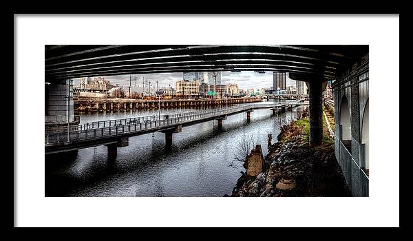 Panorama 2624 Schuylkill Banks - Framed Print