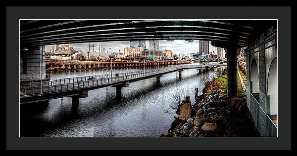 Panorama 2624 Schuylkill Banks - Framed Print
