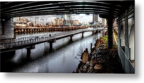 Panorama 2624 Schuylkill Banks - Metal Print