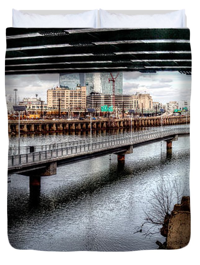 Panorama 2624 Schuylkill Banks - Duvet Cover