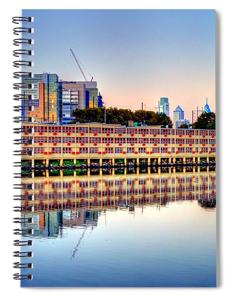 Panorama 2740 View from Grays Ferry Crescent - Spiral Notebook