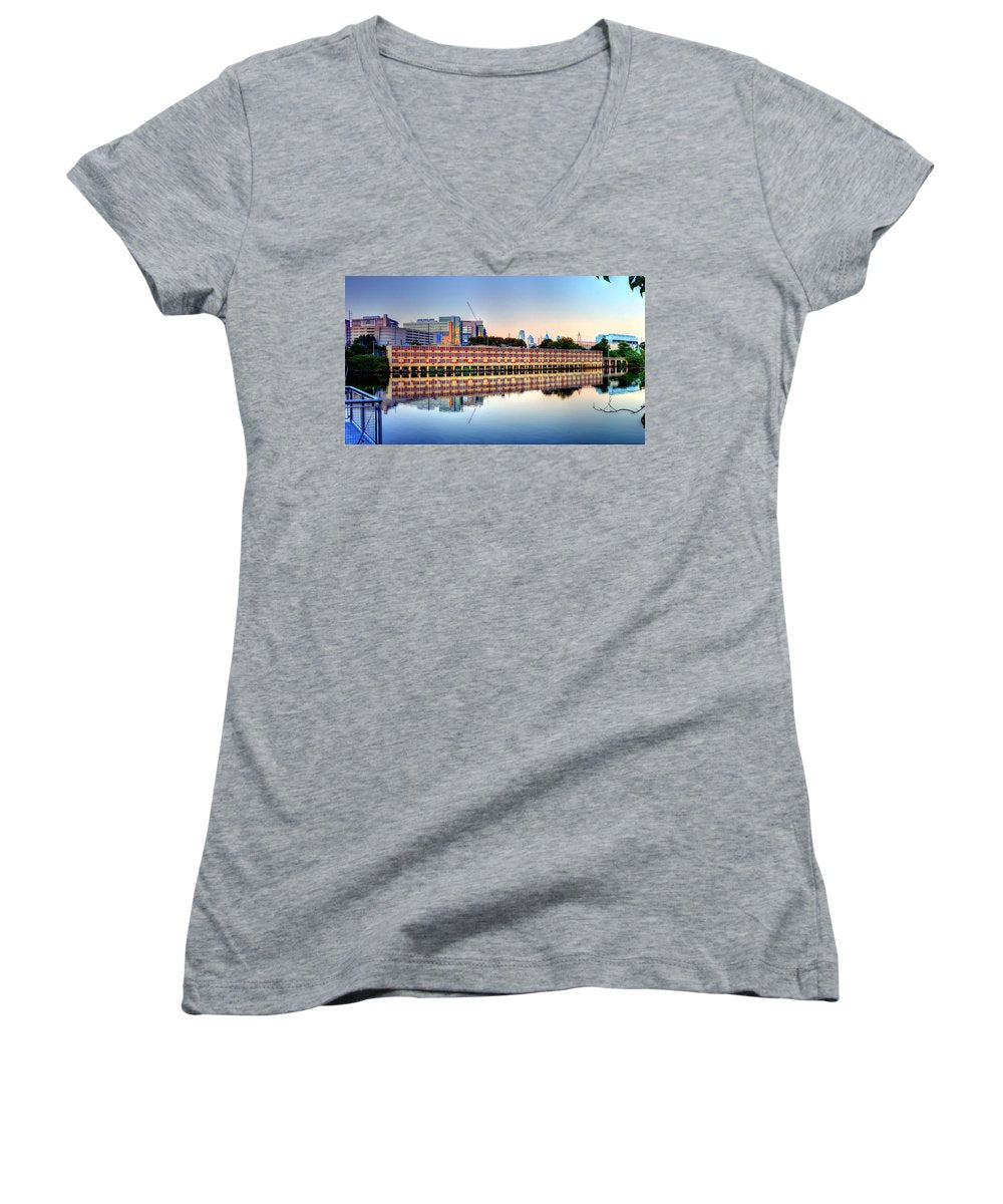 Panorama 2740 View from Grays Ferry Crescent - Women's V-Neck