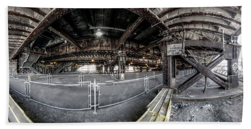 Panorama 2970 Under the Septa Tracks - Bath Towel