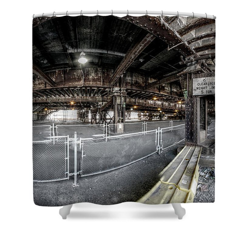 Panorama 2970 Under the Septa Tracks - Shower Curtain