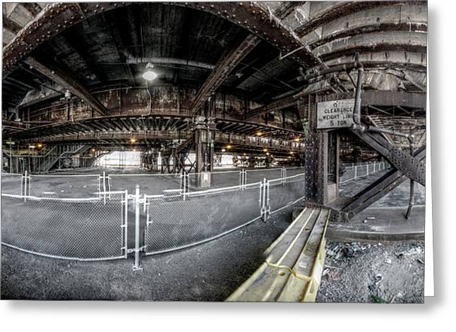 Panorama 2970 Under the Septa Tracks - Greeting Card