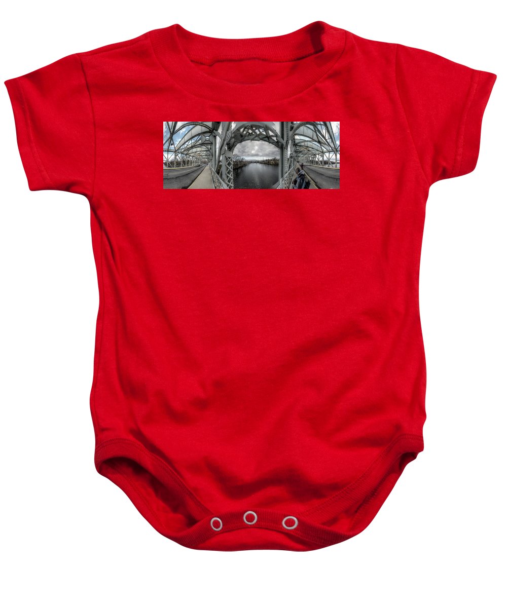 Panorama 3152 Falls Bridge - Baby Onesie
