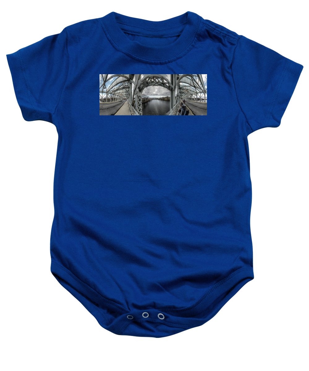 Panorama 3152 Falls Bridge - Baby Onesie
