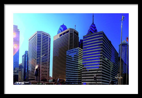 Panorama 3186 15th St and John F. Kennedy Blvd - Framed Print