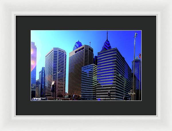 Panorama 3186 15th St and John F. Kennedy Blvd - Framed Print