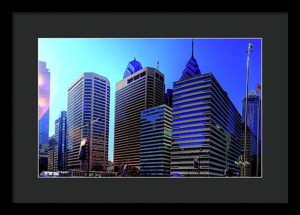 Panorama 3186 15th St and John F. Kennedy Blvd - Framed Print