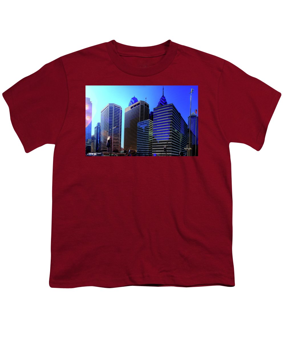 Panorama 3186 15th St and John F. Kennedy Blvd - Youth T-Shirt