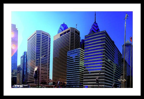 Panorama 3186 15th St and John F. Kennedy Blvd - Framed Print