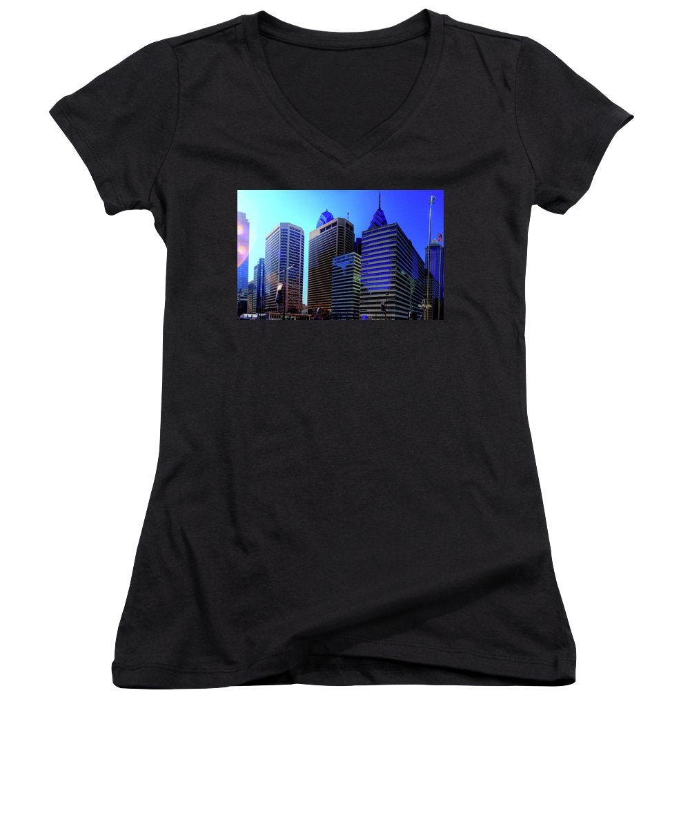 Panorama 3186 15th St and John F. Kennedy Blvd - Women's V-Neck
